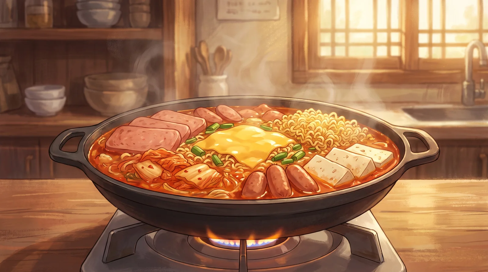 Budae Jjigae Recipe: Korean Army Stew with Ramen and Spam