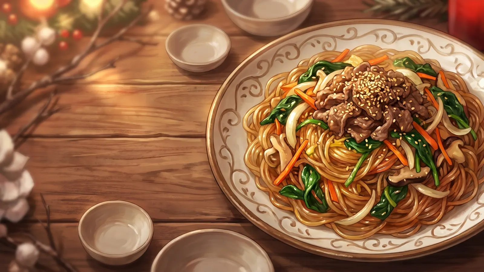 Japchae Recipe: Korean Glass Noodles for Holidays and Parties