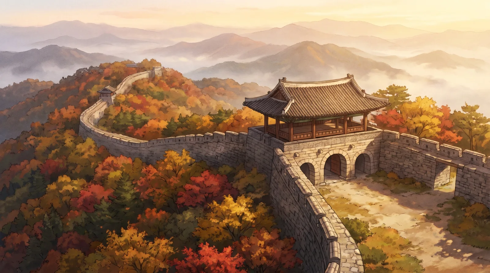 Namhansanseong Fortress: UNESCO Mountain Fortress near Seoul