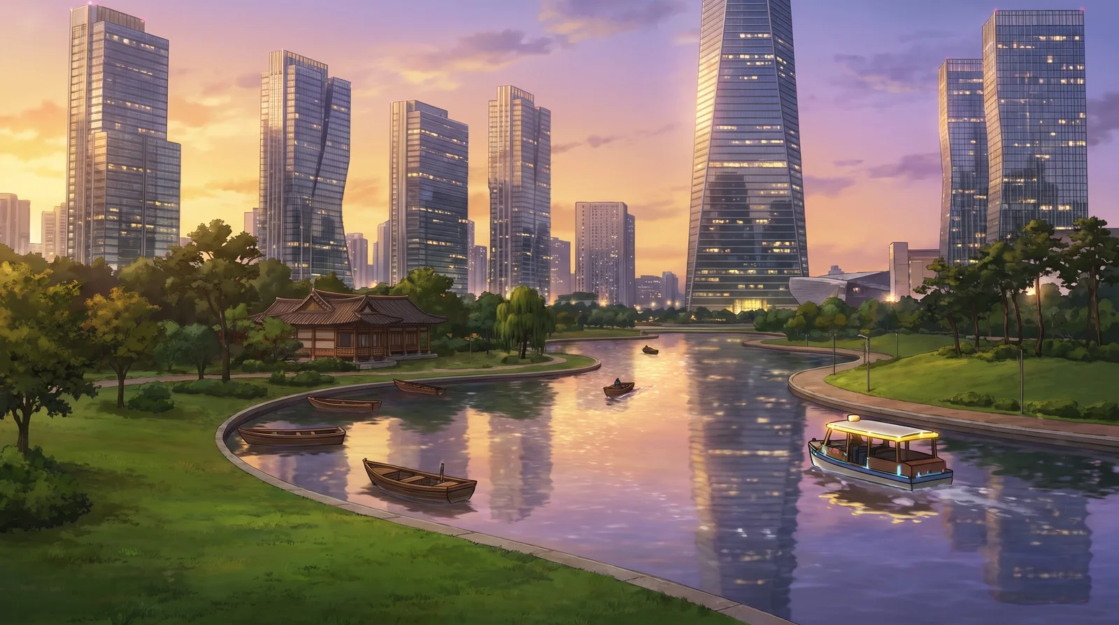 Songdo Central Park: Water Taxis and Skyscrapers in Incheon