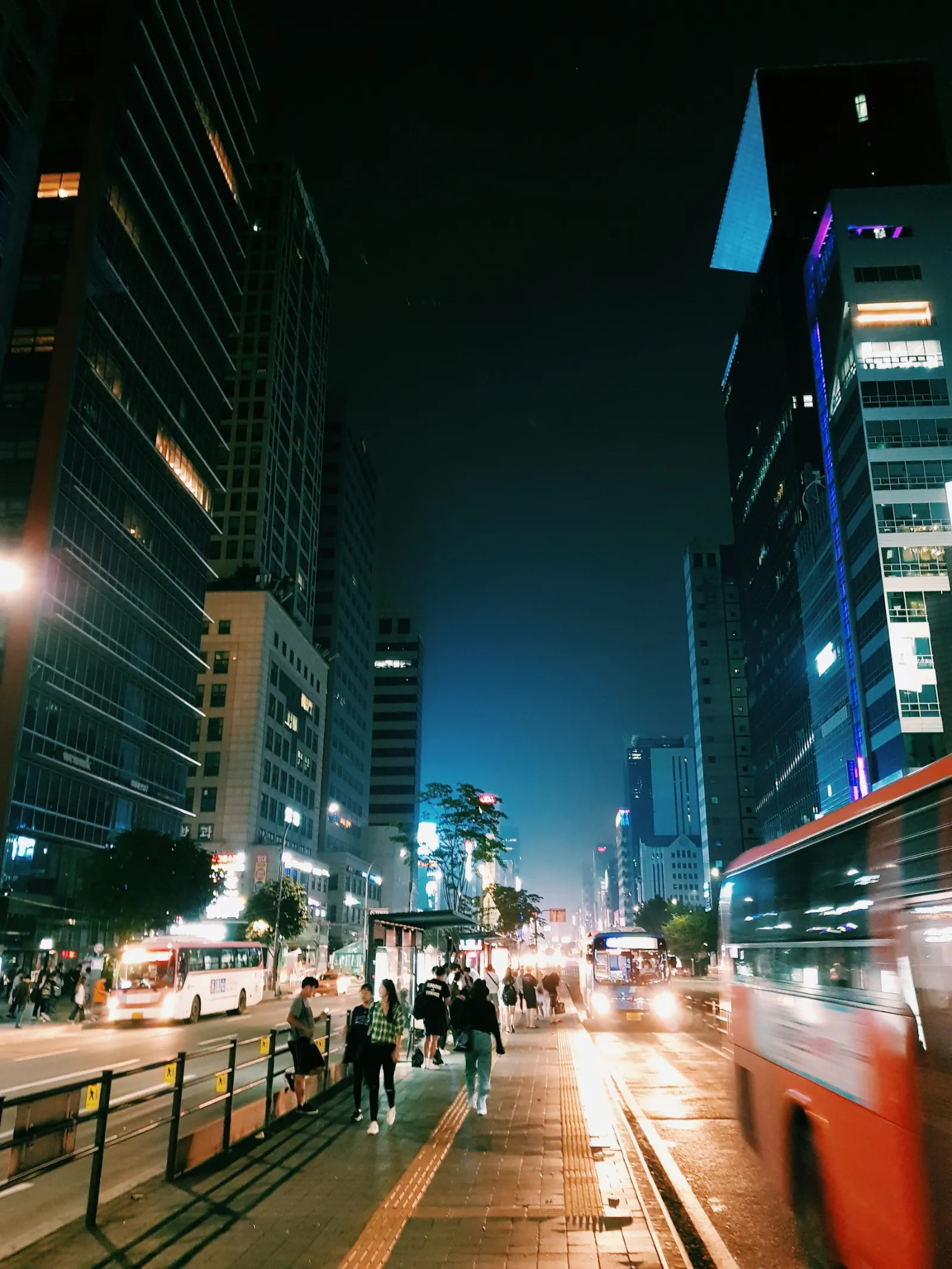 Gangnam skyline at night, Seoul
